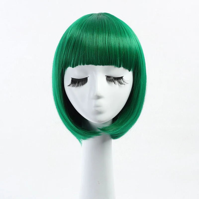 HAIRJOY Synthetic Hair Women  Red Short Straight  Wig for Cosplay Party