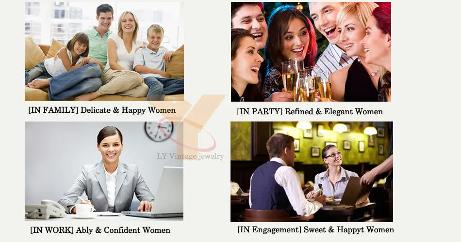 Kinel 18K Gold Zircon Jewelry Sets Engagement Ring Necklace Earring for Bridal Wedding Jewelry Valentine's Day Gift for Women