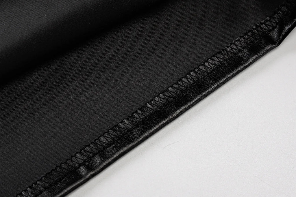 Women Summer Sexy Party Strapless Boon Pu Leatdycher Slim Package Hip Black Mini Dress Sundress Female Clothing