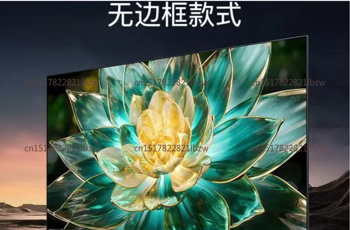 "85 Inch Frameless Smart TV 8K Ultra HD, AI Android TV with Voice Control, HDR10+, for Living Room Home Theater Entertainment"