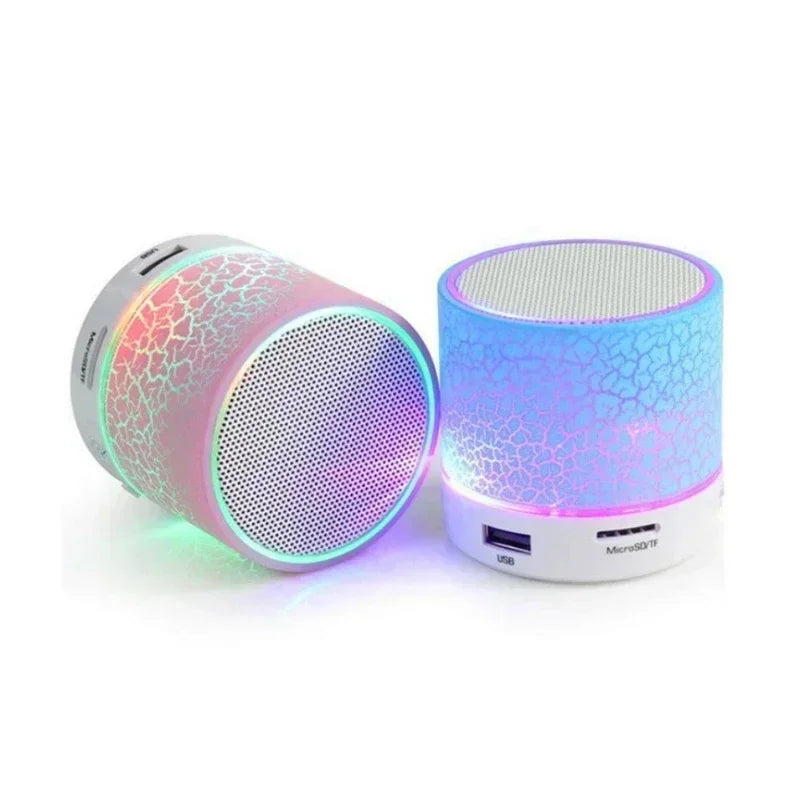 Mini Bluetooth Speaker Wireless Loudspeaker Crack LED SD Card USB Subwoofer Portable MP3 Music Sound Column for PC Mobile Phone