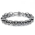 S925 Sterling Silver New Six-Character Mantra Bracelet Men Women Retro Trend Jewelry Gift