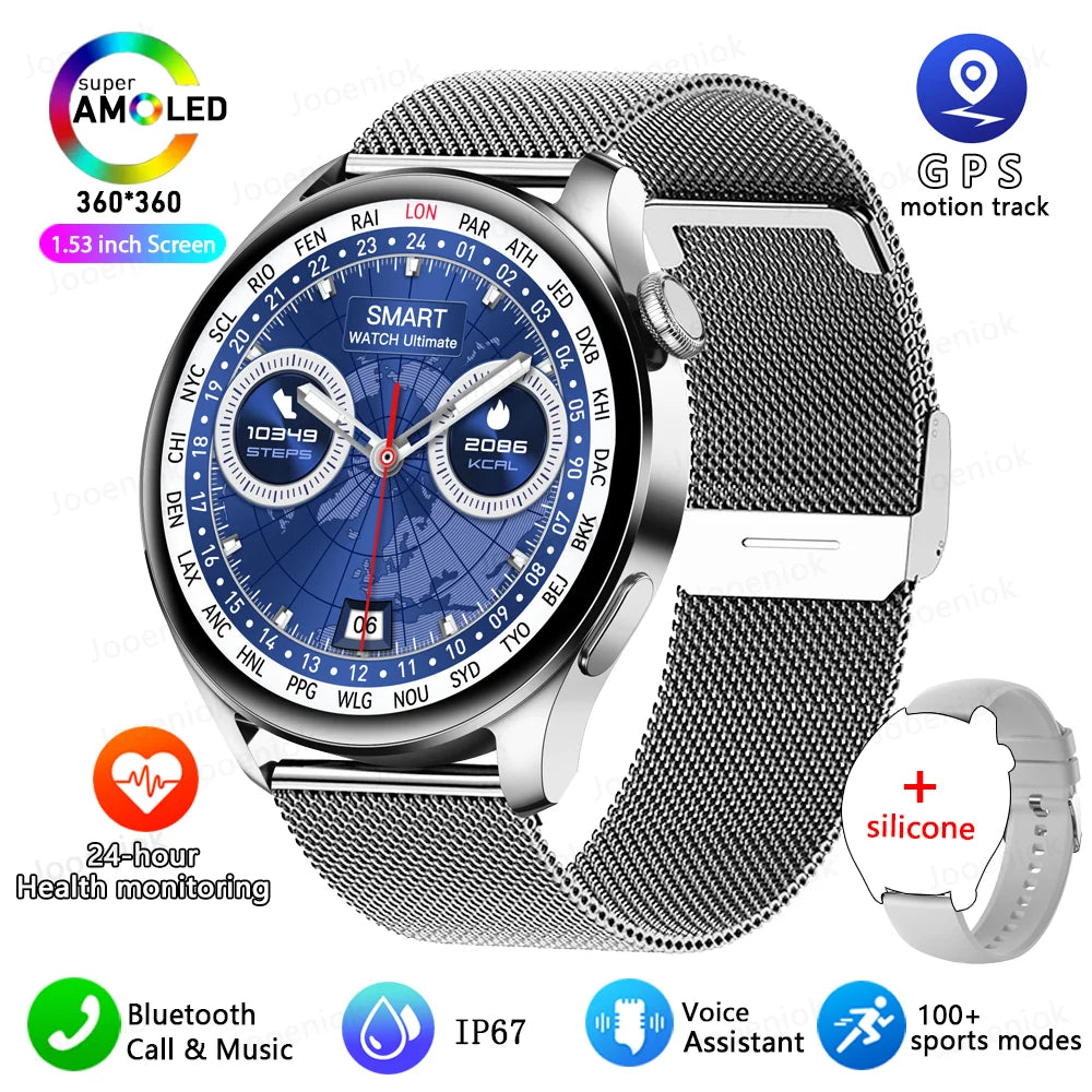 New Smartwatch For Huawei Men Women Sports NFC Bluetooth Talk Waterproof Health Heart Rate Weather Music Playback Smartwatch