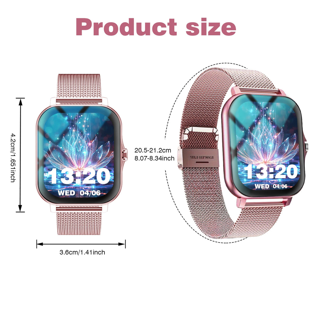 Smartwatch, Wireless Talk/Dial, Multi-Sport Mode for Men and Women, Compatible with IPhone/Andriod