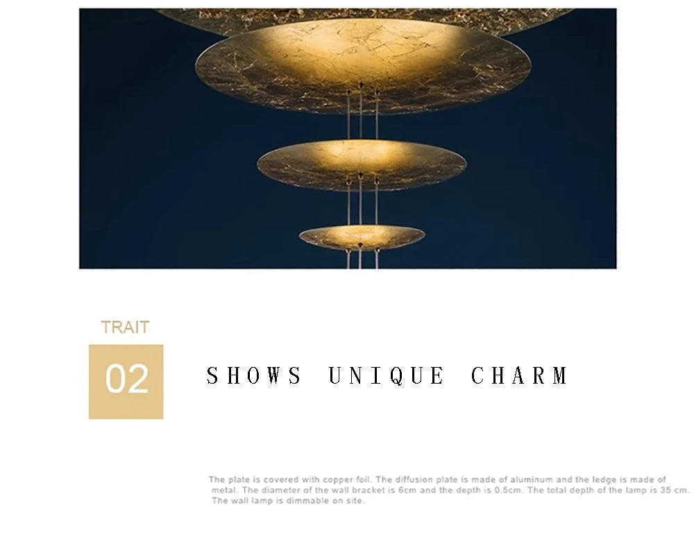 Machine Dela Luce Pendant Lamp Luxury Gold Ceiling Chandelier For Villa Living Room Restaurant LED Dining Room Disc Chandelier