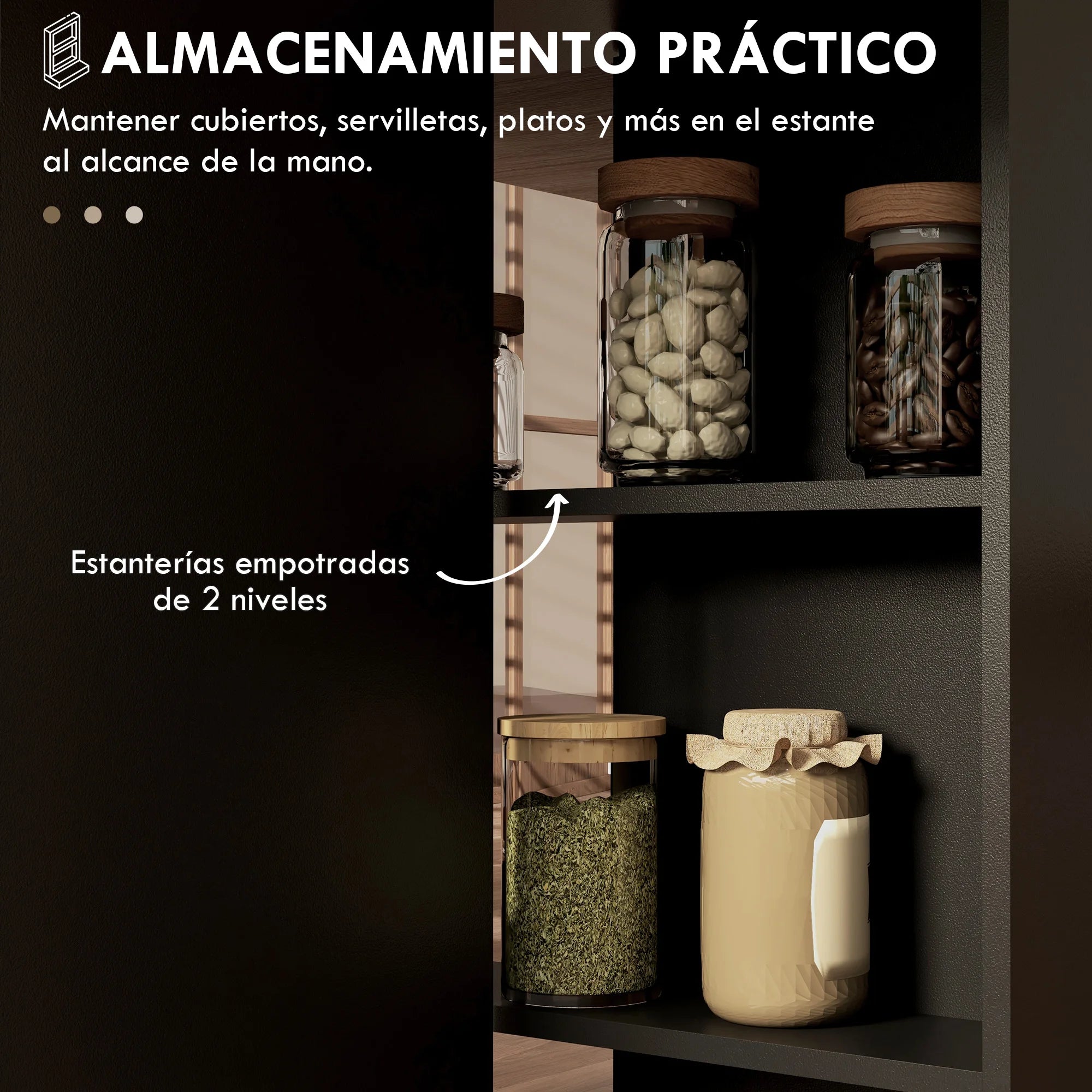 HOMCOM folding dining table with folding wings 75x140x74 cm Natural and black