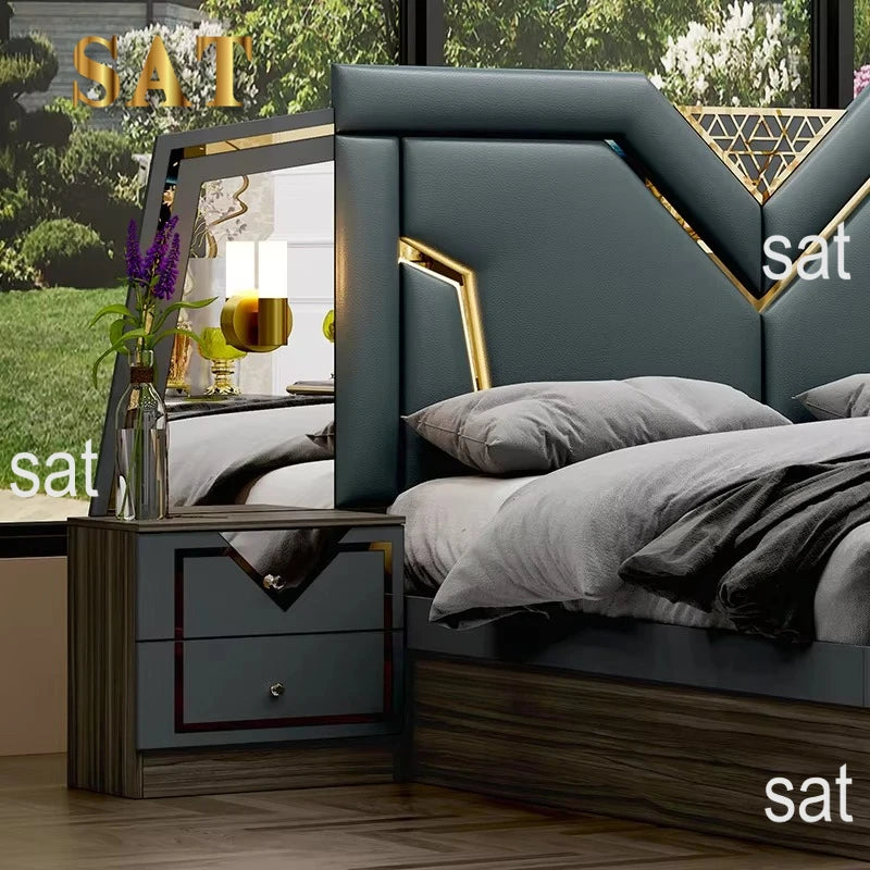 Sofa Modern Deluxe Bed King Wooden Furniture Bedroom Set