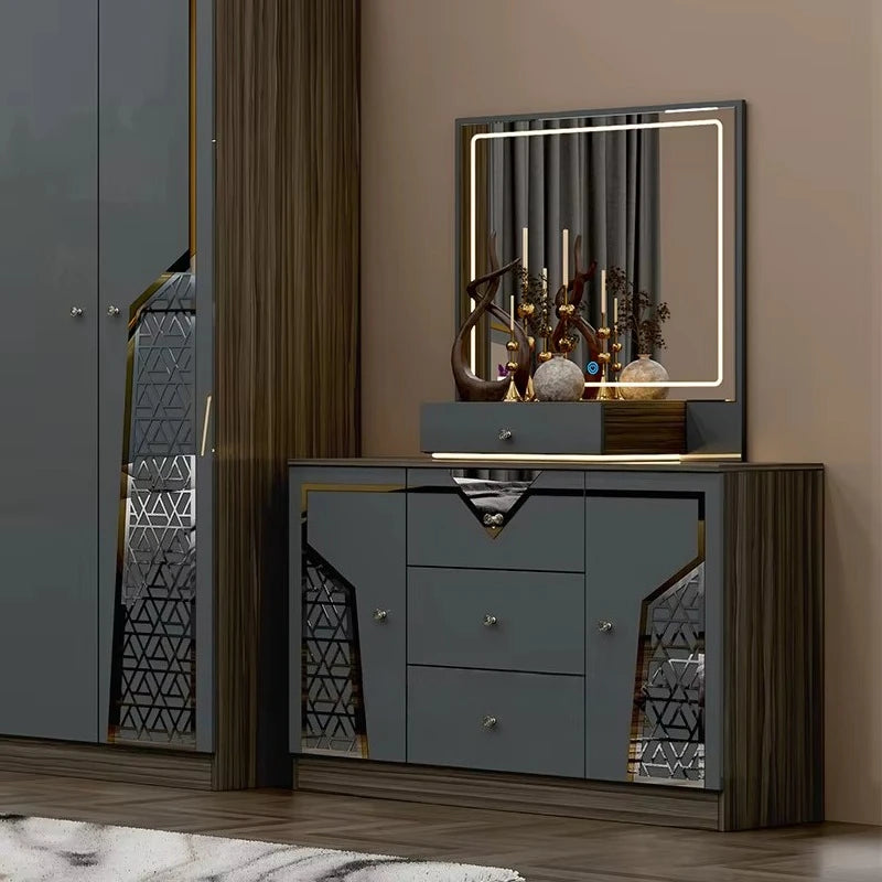 Sofa Modern Deluxe Bed King Wooden Furniture Bedroom Set