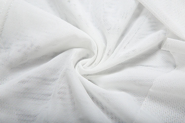 sisterlinda Coquette Sexy Patchwork Dress Women See Through Swing Neck Sleeveless Skinny Midnight Party Clubwear Mini Bodycon