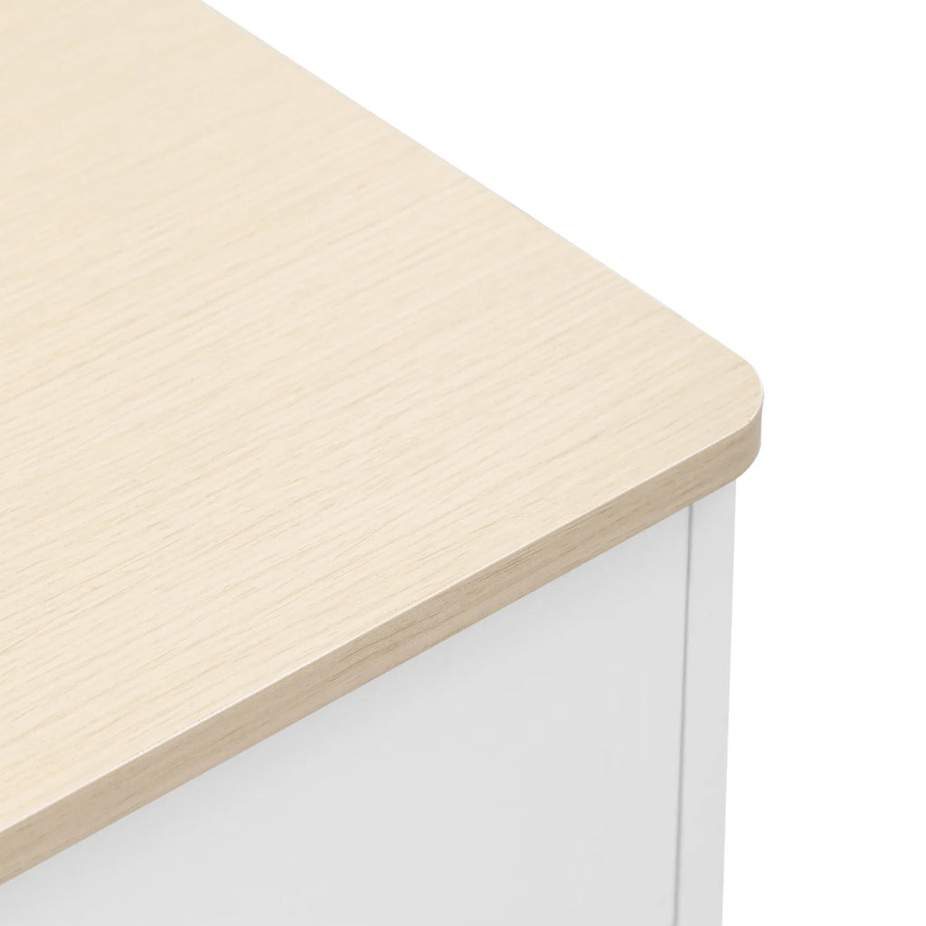 Comanlai Sideboard with Wood Paint Countertop,Kitchen Cabinet with Worktop,4 Doors,3 Drawers,for Living Room and Dining Room