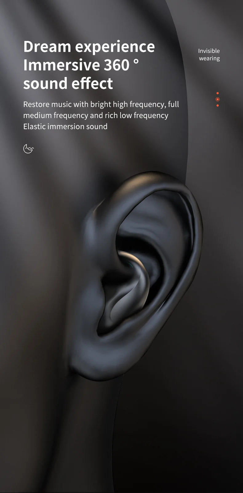 Original SONY X55 Wireless Sleep Earphone Noise Reduction Invisible Earphone Sleeping Headset Bluetooth Sport Headphones Earbuds