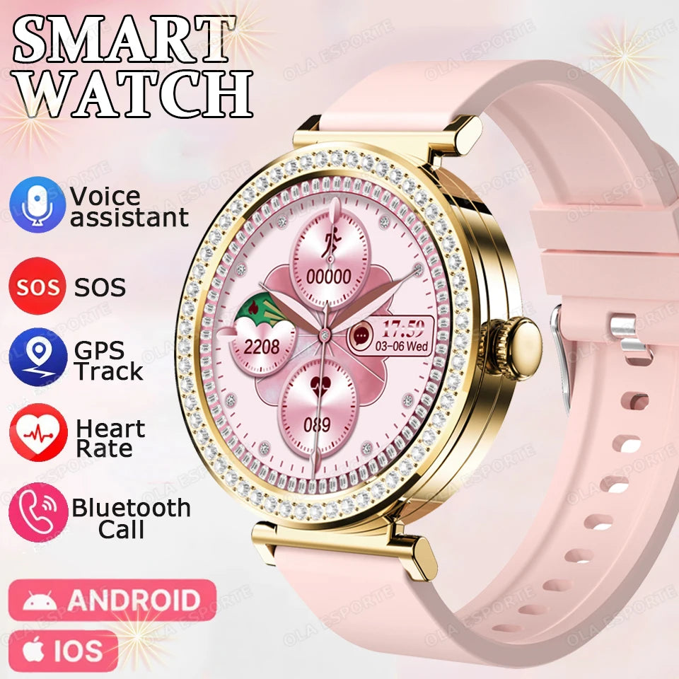New ECG Monitor Smartwatches Bluetooth Call Heart Rate Blood Pressure/Oxygen Sleep Monitor Waterproof Sports Smart Watch Women