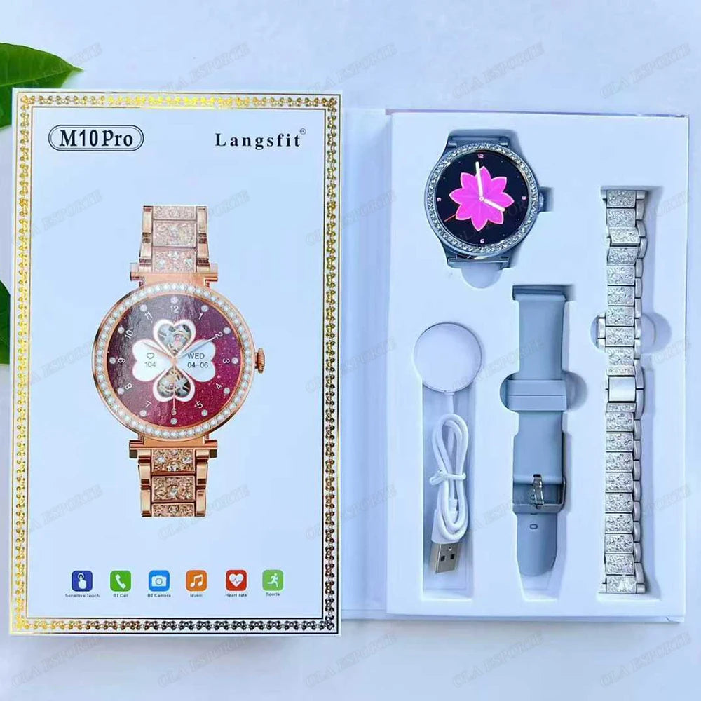 New ECG Monitor Smartwatches Bluetooth Call Heart Rate Blood Pressure/Oxygen Sleep Monitor Waterproof Sports Smart Watch Women