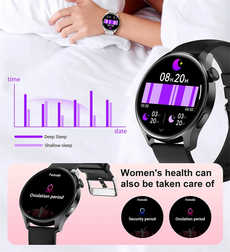 New Smartwatch For Huawei Men Women Sports NFC Bluetooth Talk Waterproof Health Heart Rate Weather Music Playback Smartwatch