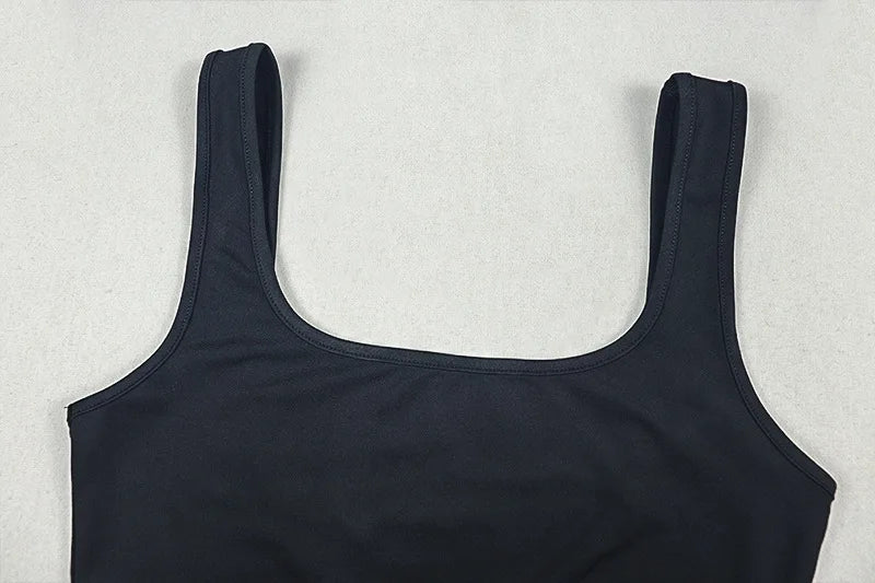 Waistless Jumpsuit Women Sexy Backless Sleeveless Summer Solid Stretch Skinny Midnight Activity Workout Slim Overalls