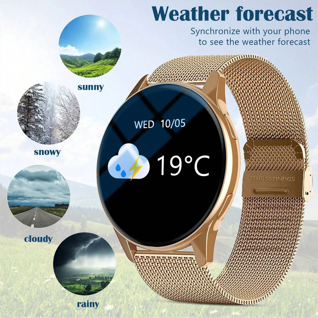New Global Smartwatch for Android/IOS Phone Wireless Call Answer Heart Rate Blood Pressure Monitoring Message Push for Men Women