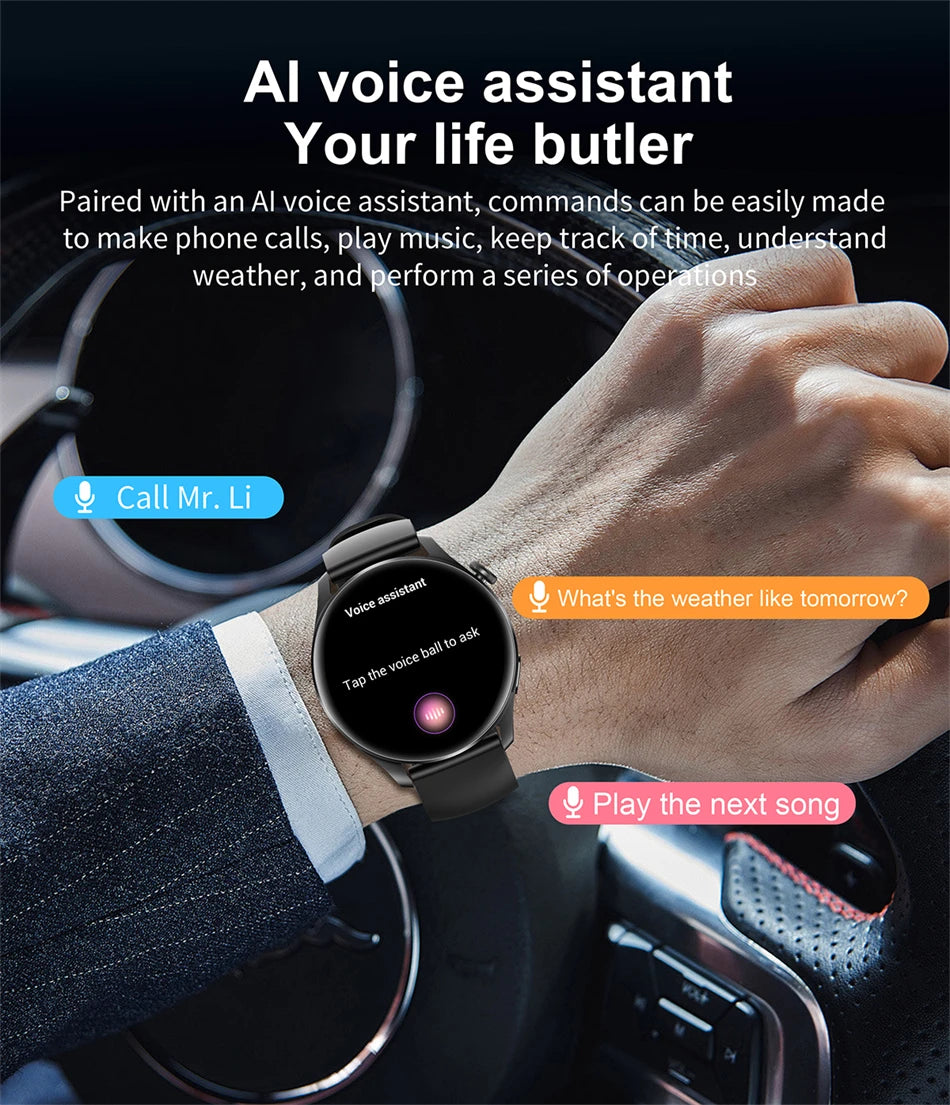 New Smartwatch For Huawei Men Women Sports NFC Bluetooth Talk Waterproof Health Heart Rate Weather Music Playback Smartwatch