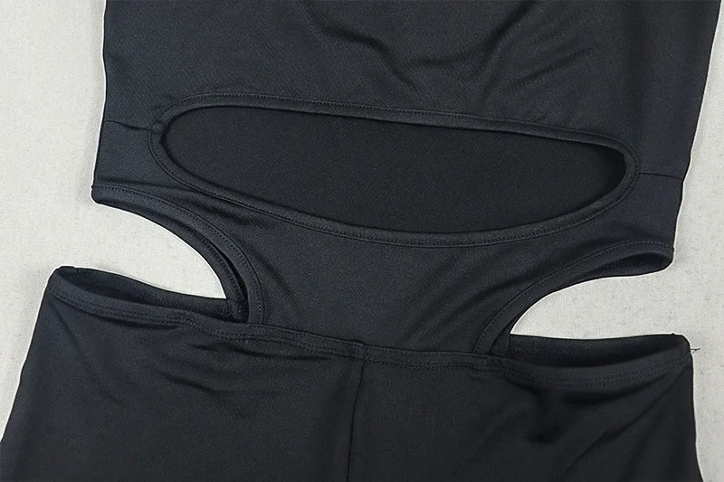 Waistless Jumpsuit Women Sexy Backless Sleeveless Summer Solid Stretch Skinny Midnight Activity Workout Slim Overalls