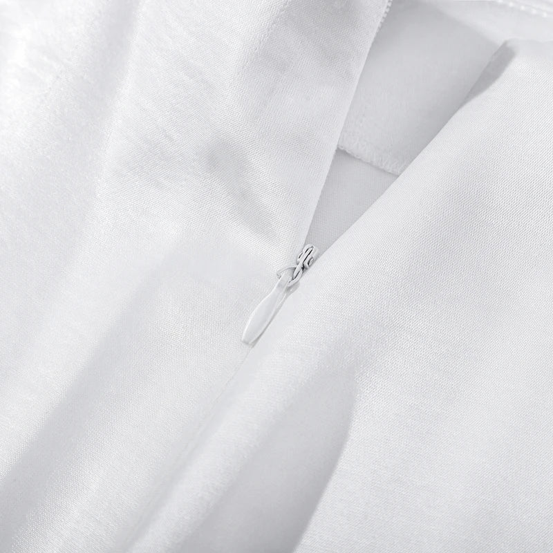 Elegant Halter Ruffles Short Dress Women Loose Solid Strapless Sleeveless Backless Dresses 2025 Summer Lady Beach Vacation Robes