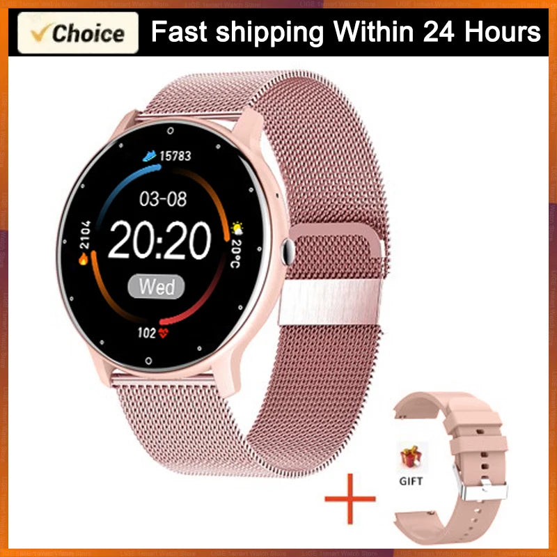 LIGE 2025 Smart Watch Women Men Lady Gift Sport Fitness Watches Heart Rate Monitor Waterproof Smartwatch For Xiaomi Android IOS