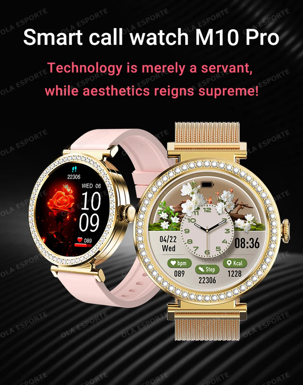 New ECG Monitor Smartwatches Bluetooth Call Heart Rate Blood Pressure/Oxygen Sleep Monitor Waterproof Sports Smart Watch Women