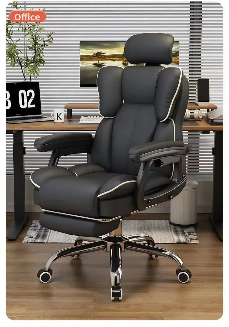 Computer Chair Reclining Comfortable Sedentary Gaming Chair Backrest Sofa Chair Desk Dormitory Live Study Swivel Chair Furniture