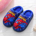 Children's Cotton Casual Shoes Winter Cartoon Non-slip Warm Home Indoor Shoe With Cotton Shoes Slippers BOY Kids Spiderman