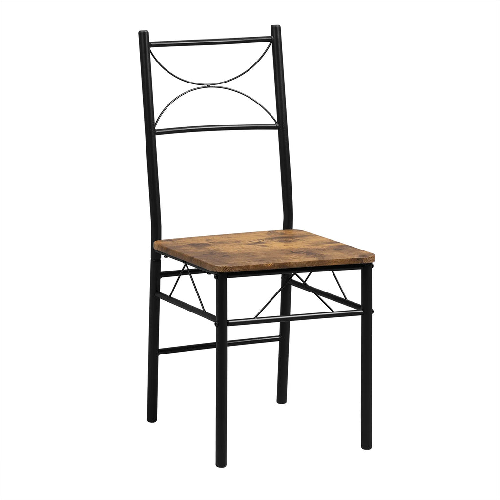 WOLTU Dining Set Dining Table with 4 Chairs for 4 Seat Metal Frame Kitchen Table Rectangular Restaurant Table Dining Room