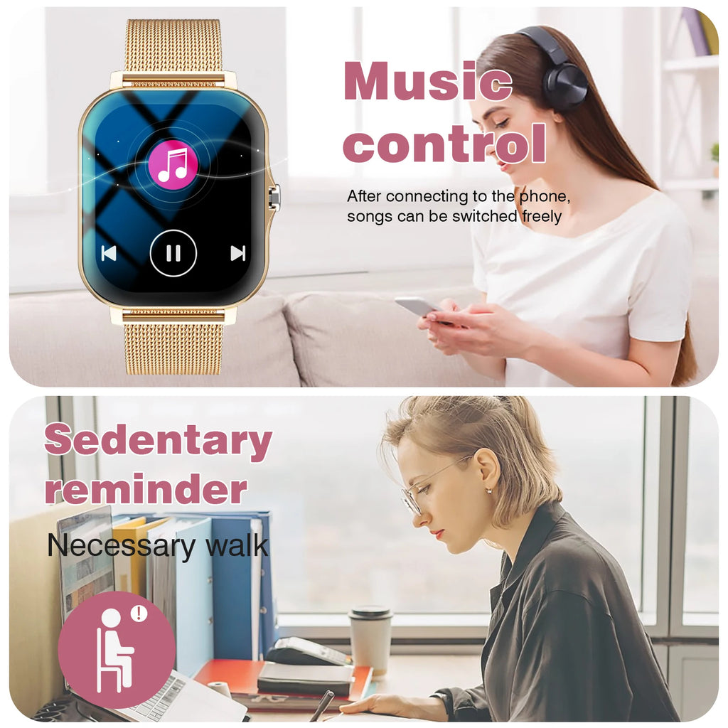 Smartwatch, Wireless Talk/Dial, Multi-Sport Mode for Men and Women, Compatible with IPhone/Andriod