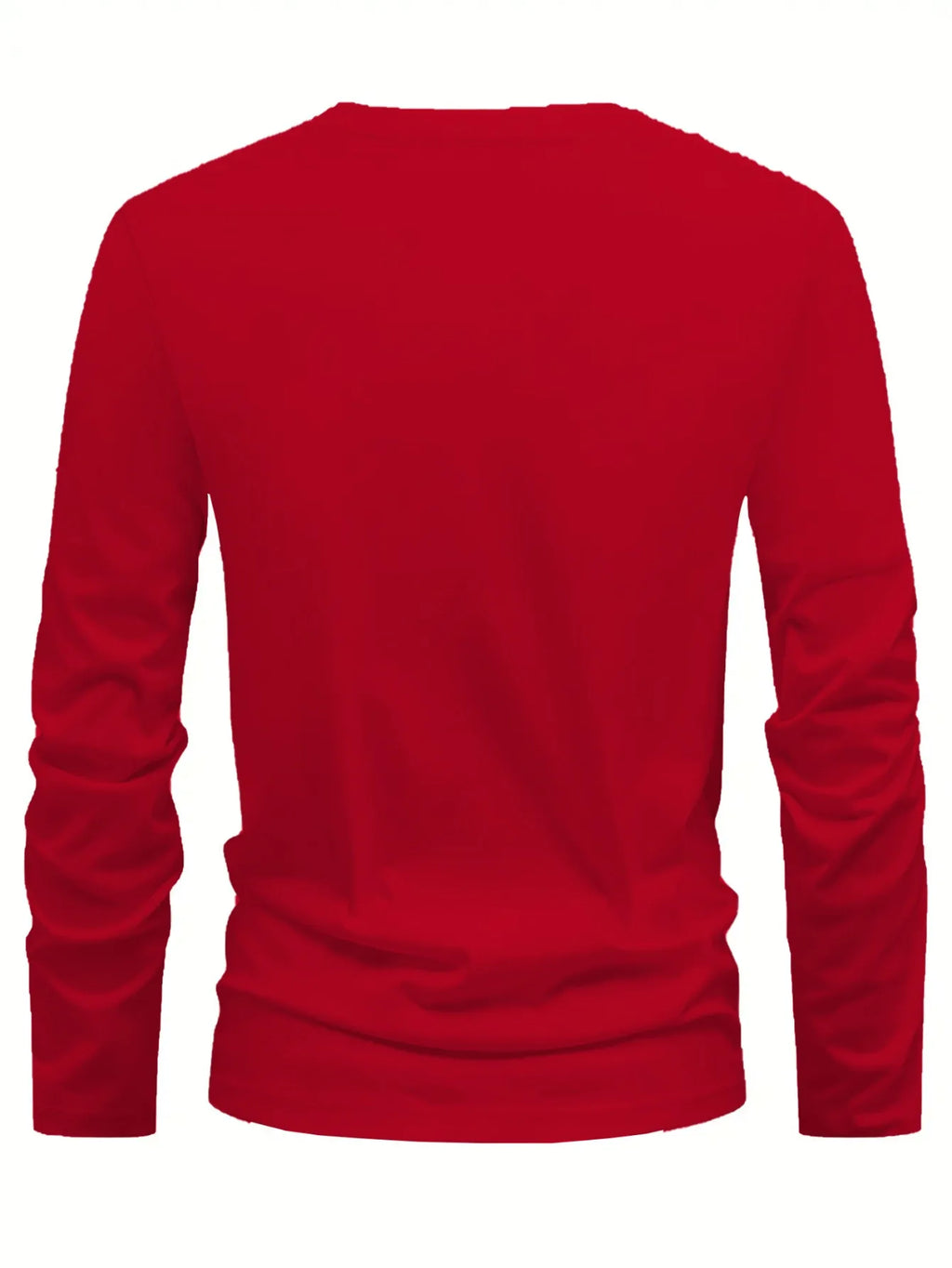 Men's Fun Christmas-style Long-sleeved T-shirt Santa Claus Printed Holiday Gift Couple's Shirt Casual Top  Men Clothing