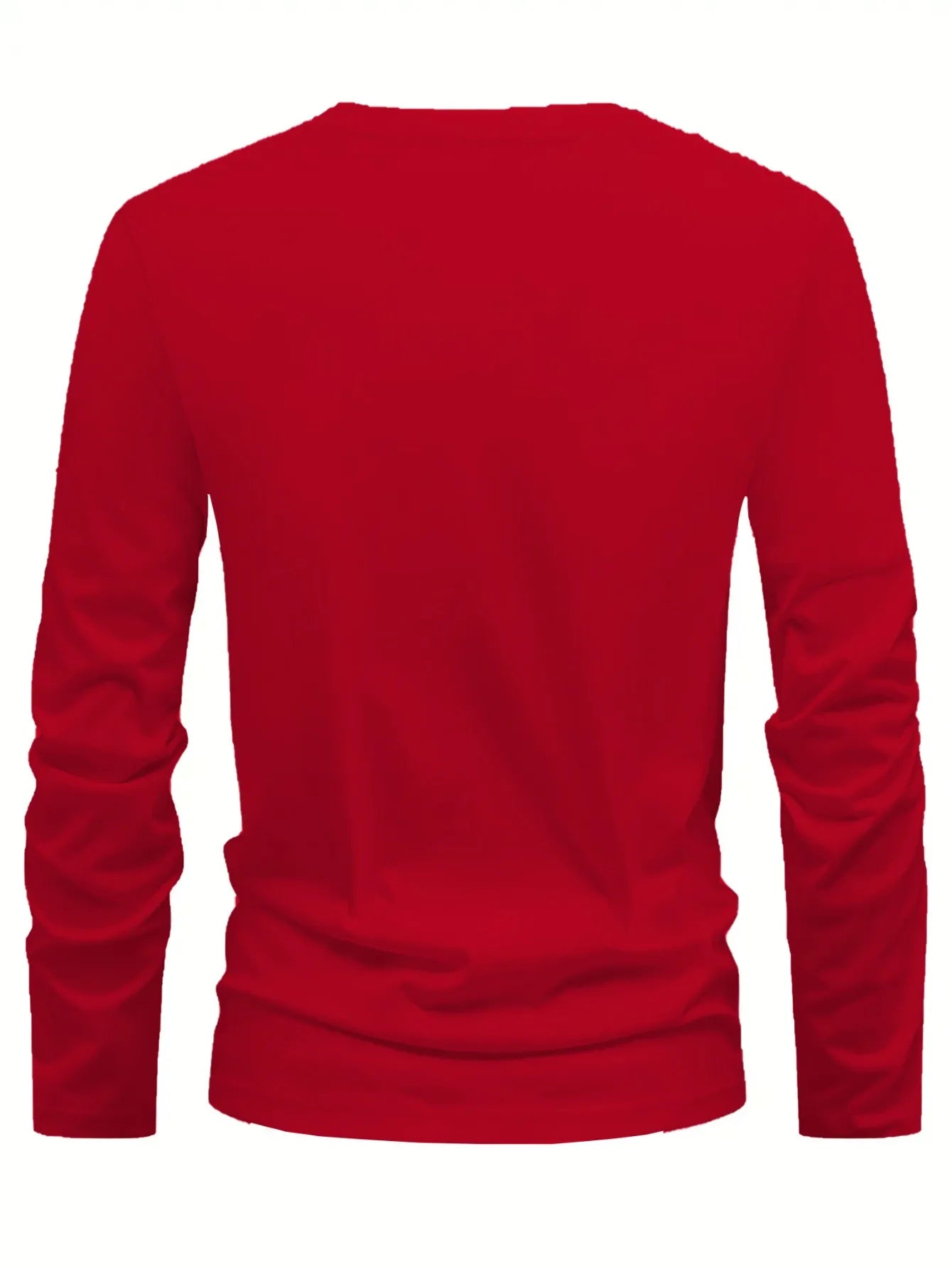 Men's Fun Christmas-style Long-sleeved T-shirt Santa Claus Printed Holiday Gift Couple's Shirt Casual Top  Men Clothing