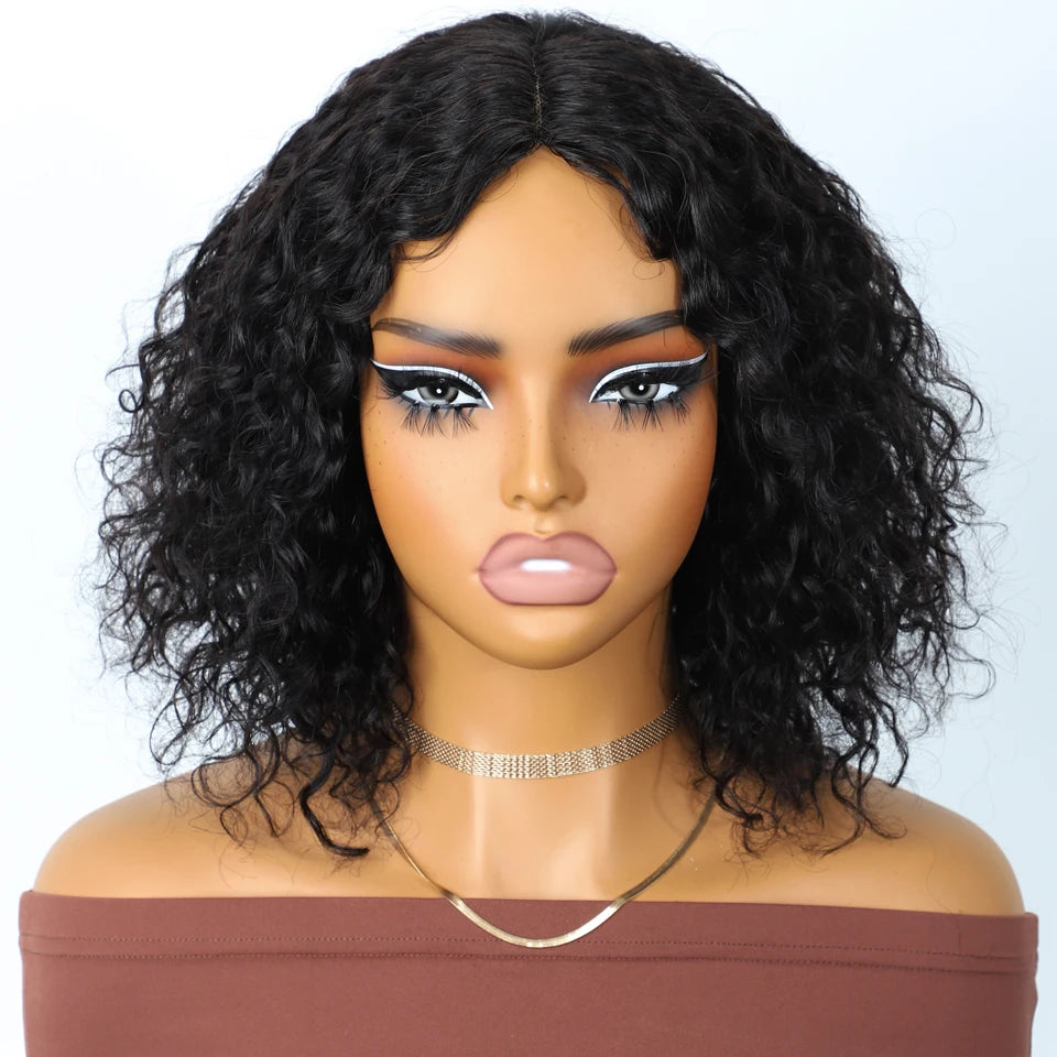Sleek Short Curly Bob Lace Wigs Highlight Curly Human Hair Wigs For Women P4/30/27 Highlight Colored Deep Wave Curly Lace Wigs