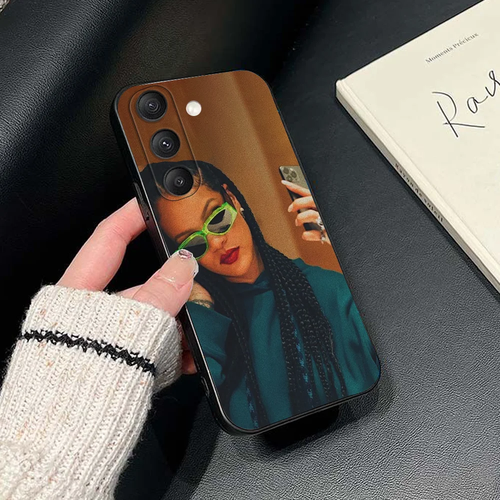 Hot SInger R-Rihanna-ES  Phone Case For Samsung Galaxy S25,S24,S21,S22,S23,S30,Ultra,S20,Plus,Fe,Lite,Note,10,9,5G Black Cover