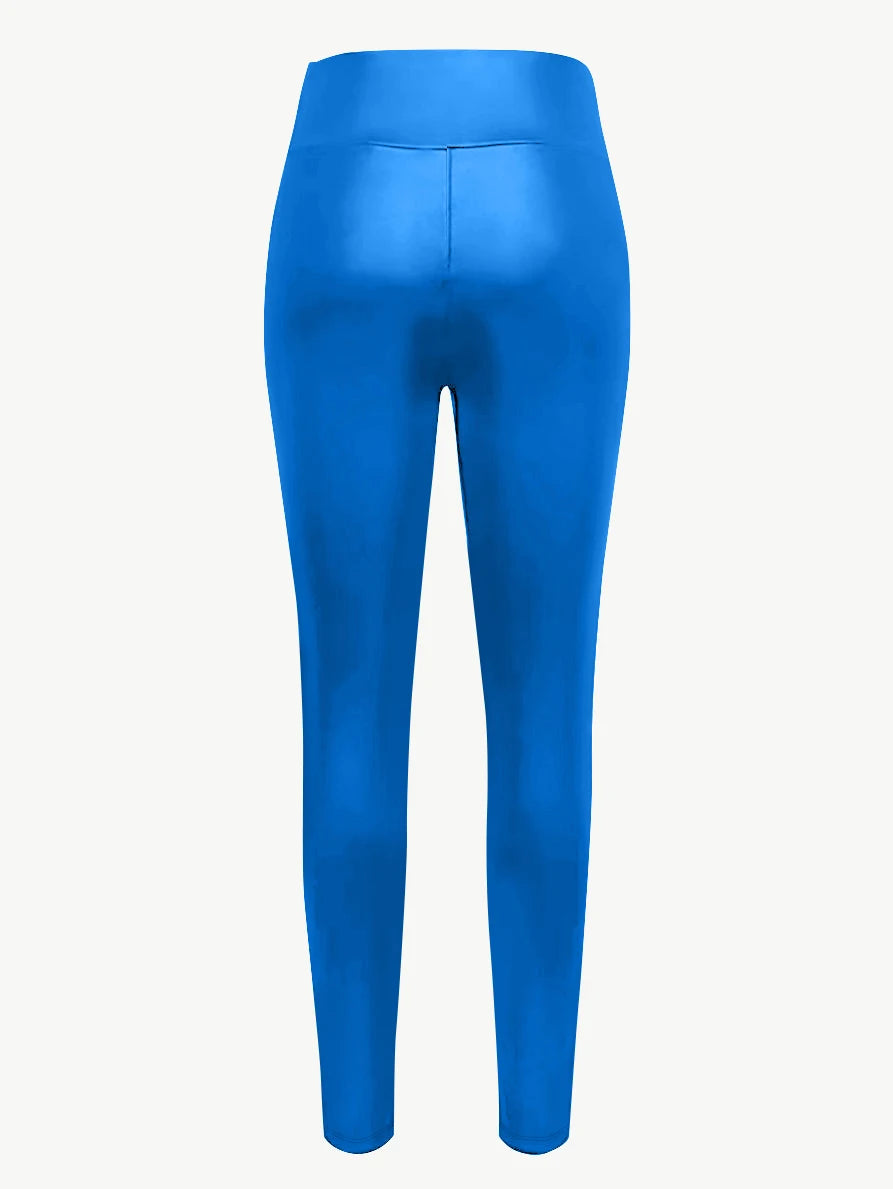 Women's Leather Tight-Fitting Pants High Waisted Sexy Elastic Hip Lift Pants Daily Casual Legging, dress code