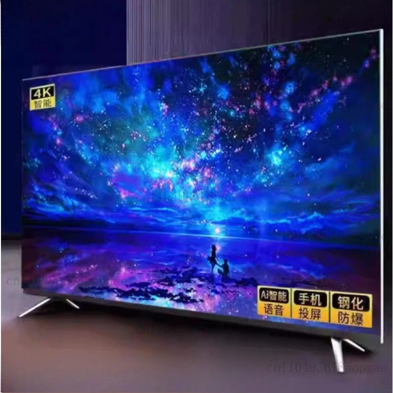 "85 Inch Frameless Smart TV 8K Ultra HD, AI Android TV with Voice Control, HDR10+, for Living Room Home Theater Entertainment"