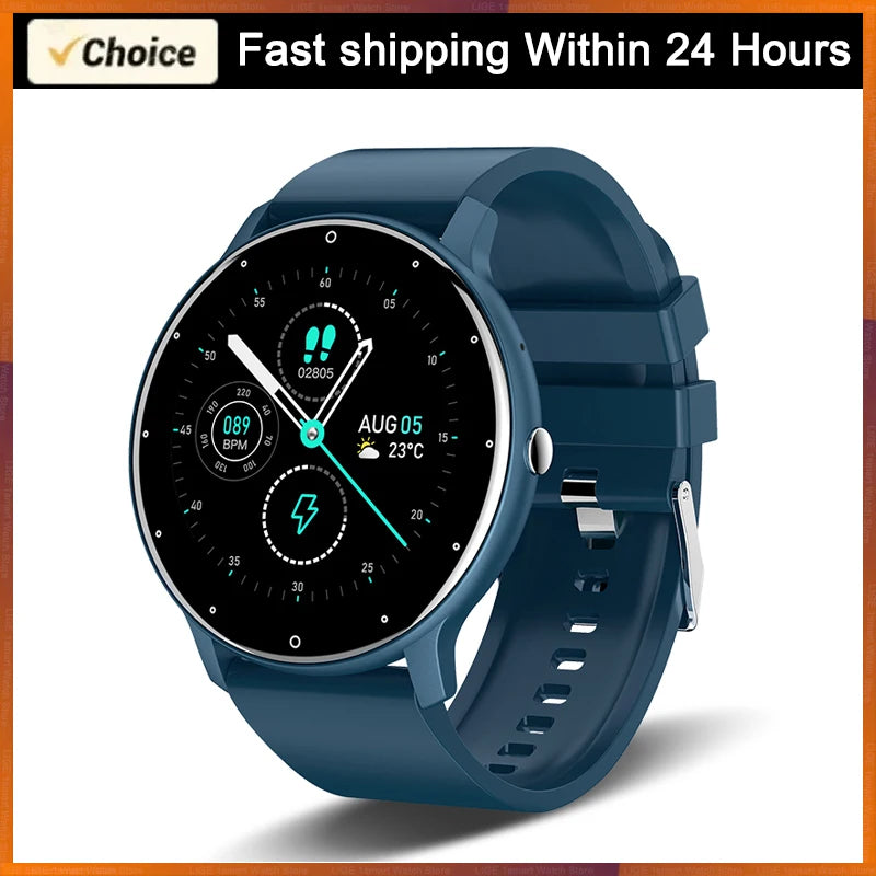 LIGE 2025 Smart Watch Women Men Lady Gift Sport Fitness Watches Heart Rate Monitor Waterproof Smartwatch For Xiaomi Android IOS