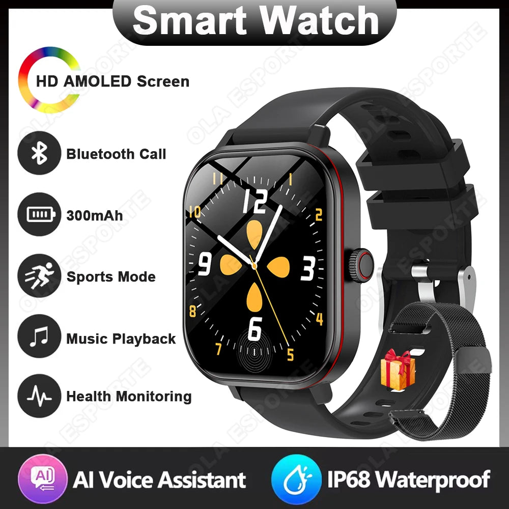 Multifunctional Smart Watch Men Women Bluetooth Connected Phone Music Fitness Sports Bracelet Sleep Monitor Smartwatch 2026 New