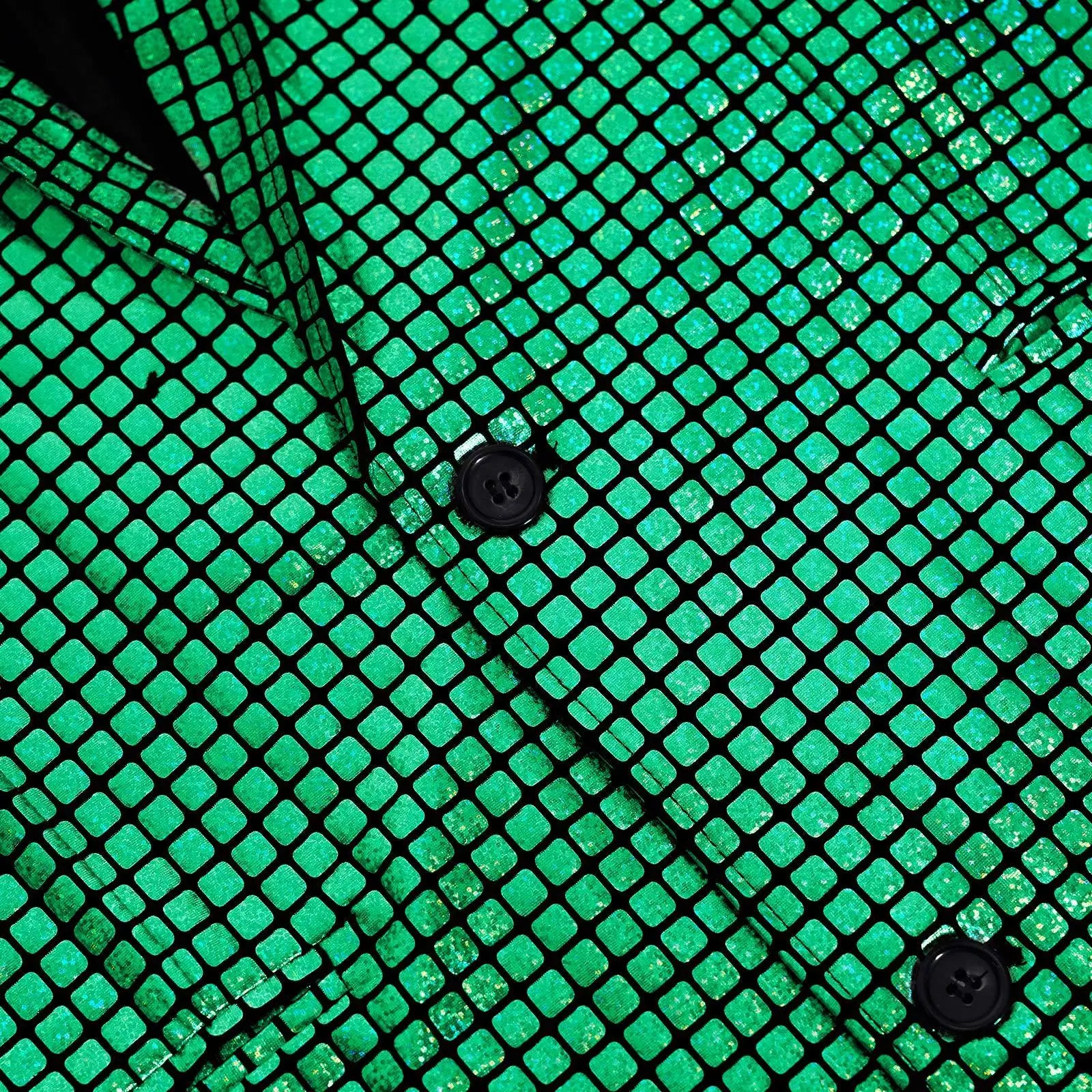 Men's New Cool Performance Set, Sequin Gold Stamping Business Casual Two-piece, One-row Two-button Slim-fit Blazer + Trousers