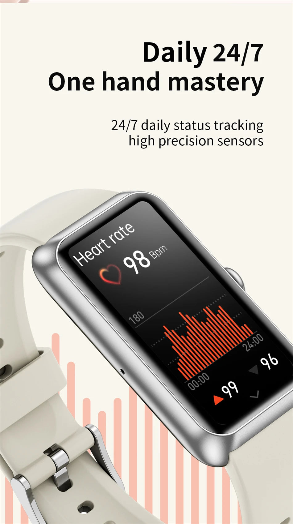 LIGE 1.47" Sports Band Fitness Tracker Watches for Women Men with Heart Rate Sleep Monitor IP68 Waterproof Pedometer Smart Watch