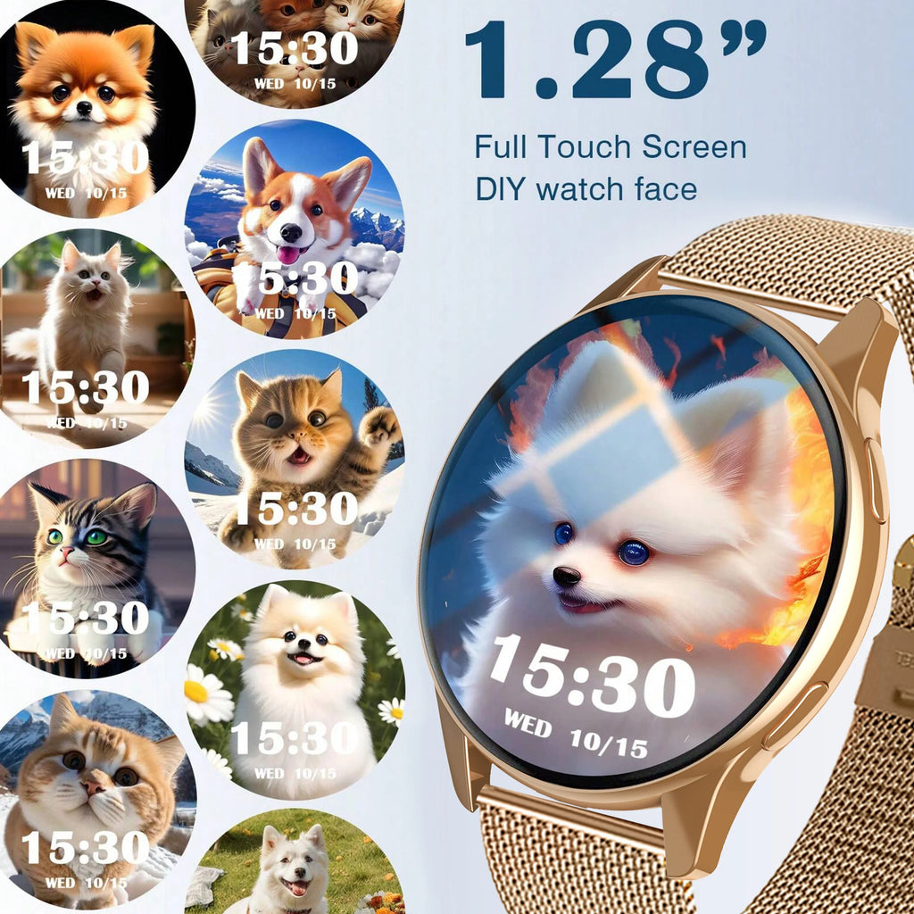 New Global Smartwatch for Android/IOS Phone Wireless Call Answer Heart Rate Blood Pressure Monitoring Message Push for Men Women