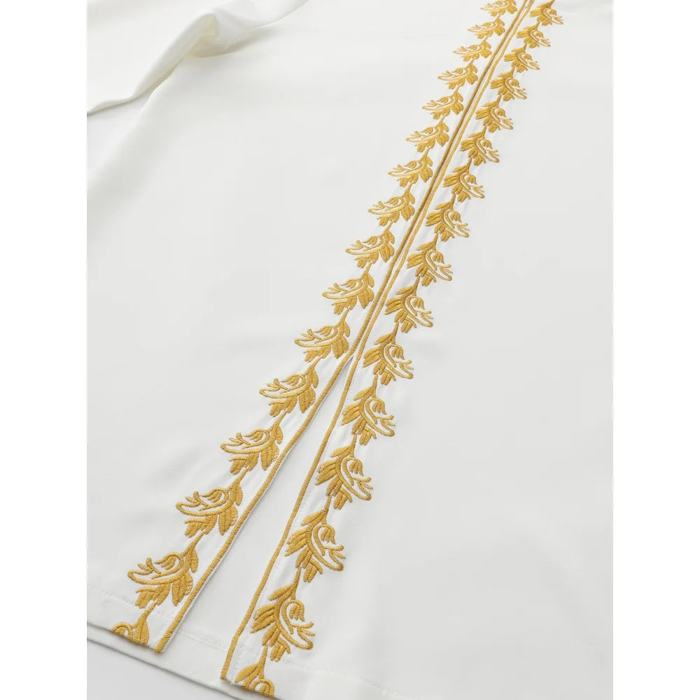 2025 New African Traditional Men's Suit Fashion Luxury Men's Suit Casual Loose Two Piece Set Holiday Wedding Men's Suit Kaftan