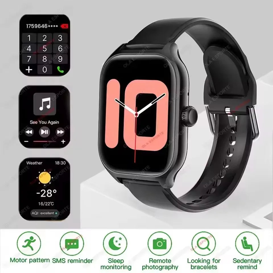 Women SmartWatch Men 2.01 Amoled Phone Call Diy Watch Face Sport Fitness Tracker Heart Rate Smart Watch Waterproof
