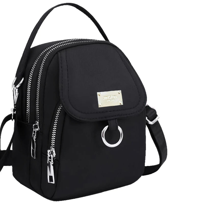 Neutral style backpack for men and women, suitable for travel and photography, multi-layered pocket, cross-body bag