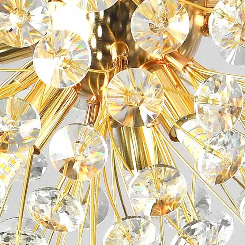 Modern Crystal Led Ceiling Pendant Lamps Home Decoration Hanging Light Fixture Dining Room Bedroom Living Room Chandelier Lustre