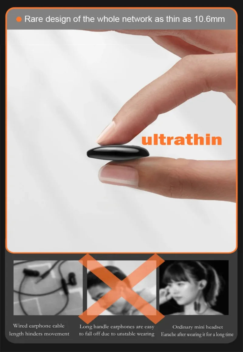 Xiaomi Mijia Sleep Invisible Earbuds Tiny Headphone Sport Stereo Bluetooth 5.3 Earphone Hidden Noise Cancelling Wireless Headset