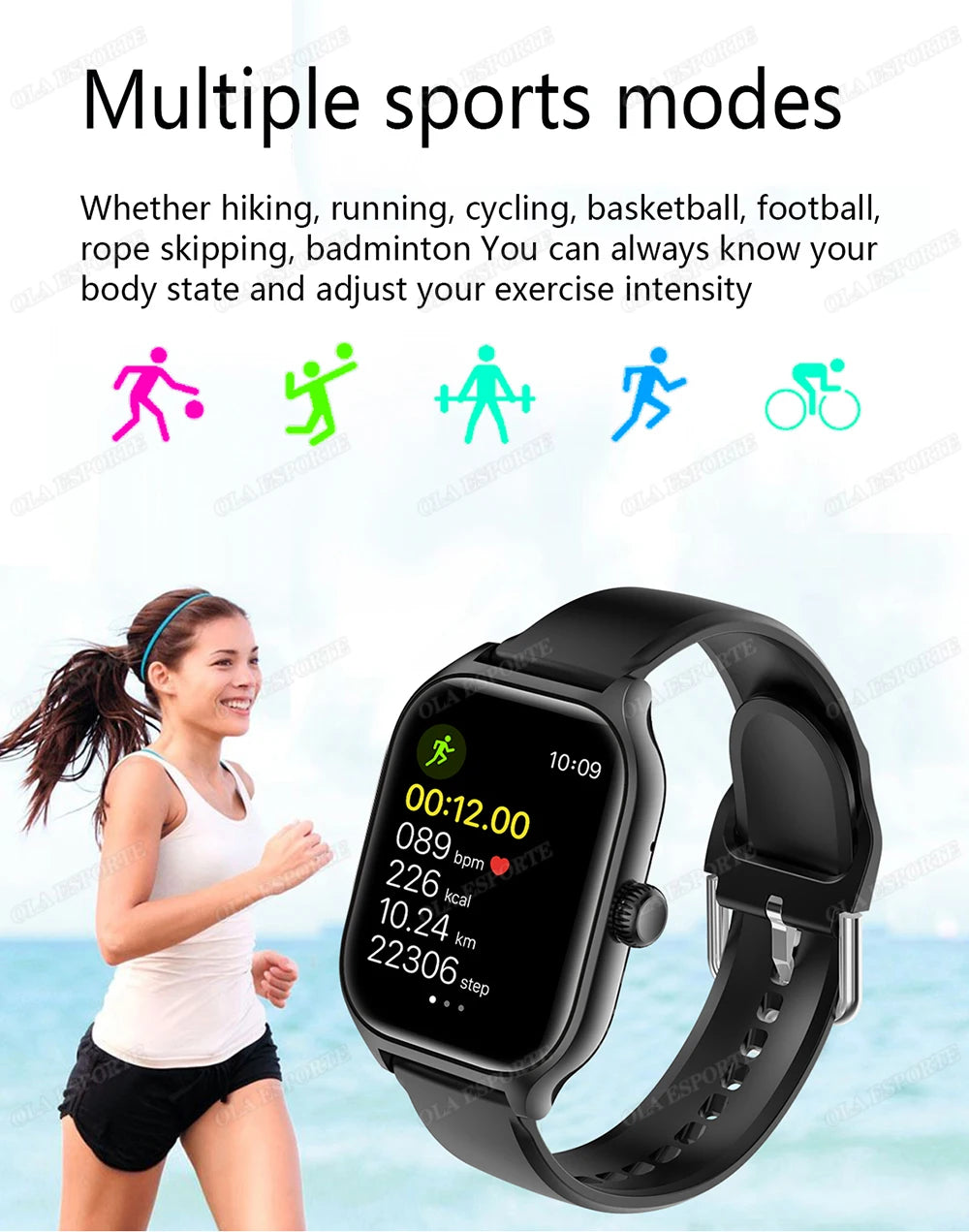 Women SmartWatch Men 2.01 Amoled Phone Call Diy Watch Face Sport Fitness Tracker Heart Rate Smart Watch Waterproof