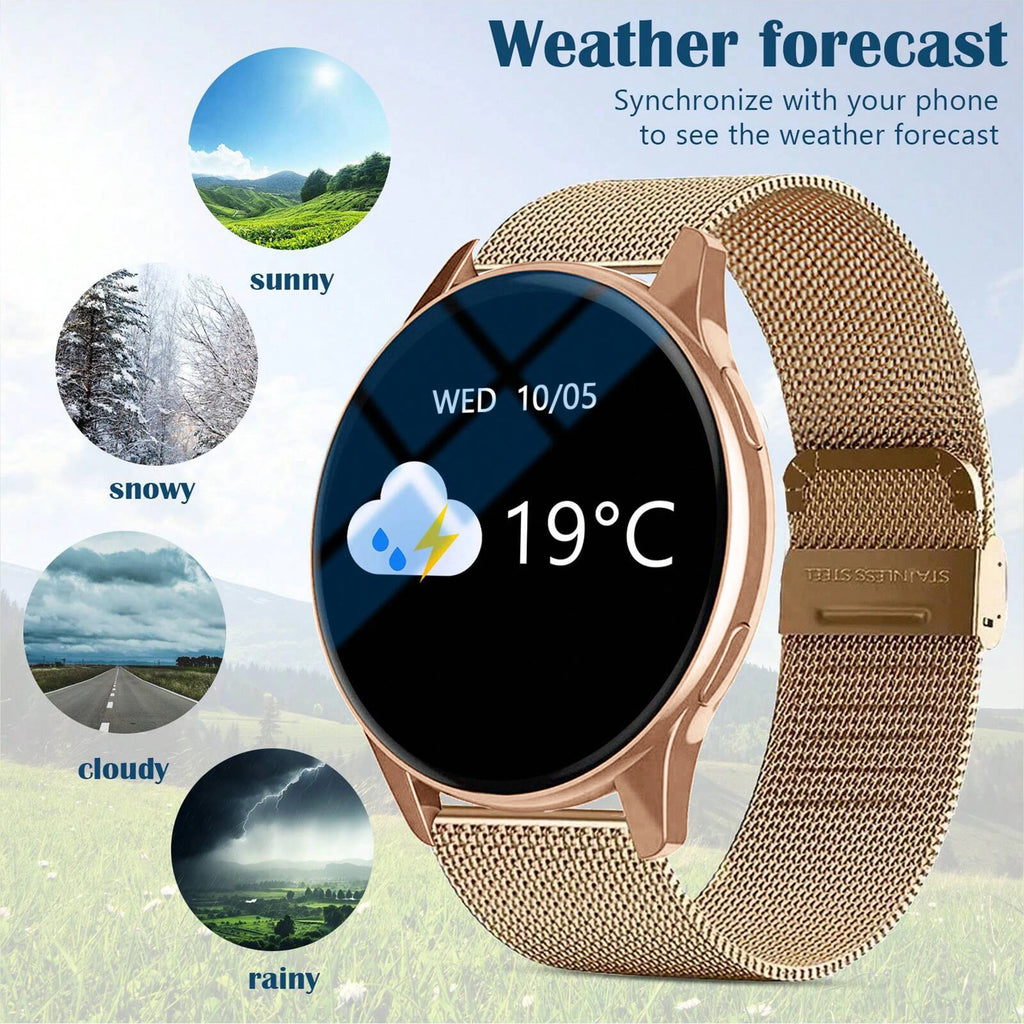 New Global Smartwatch for Android/IOS Phone Wireless Call Answer Heart Rate Blood Pressure Monitoring Message Push for Men Women