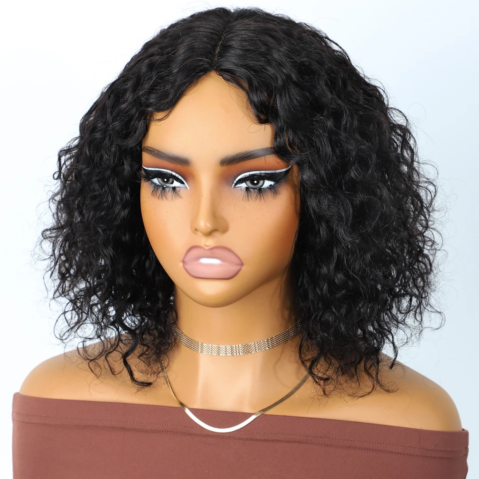 Sleek Short Curly Bob Lace Wigs Highlight Curly Human Hair Wigs For Women P4/30/27 Highlight Colored Deep Wave Curly Lace Wigs