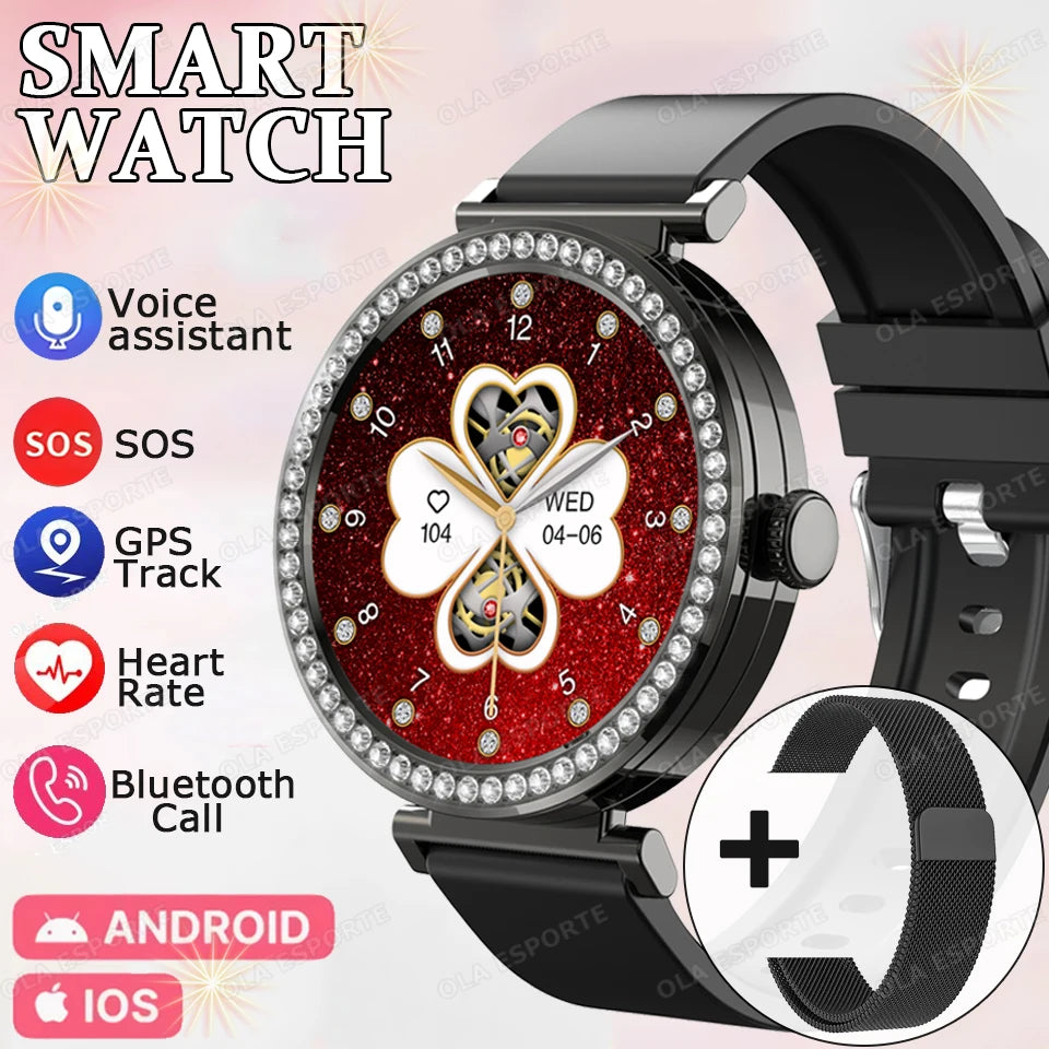 New ECG Monitor Smartwatches Bluetooth Call Heart Rate Blood Pressure/Oxygen Sleep Monitor Waterproof Sports Smart Watch Women