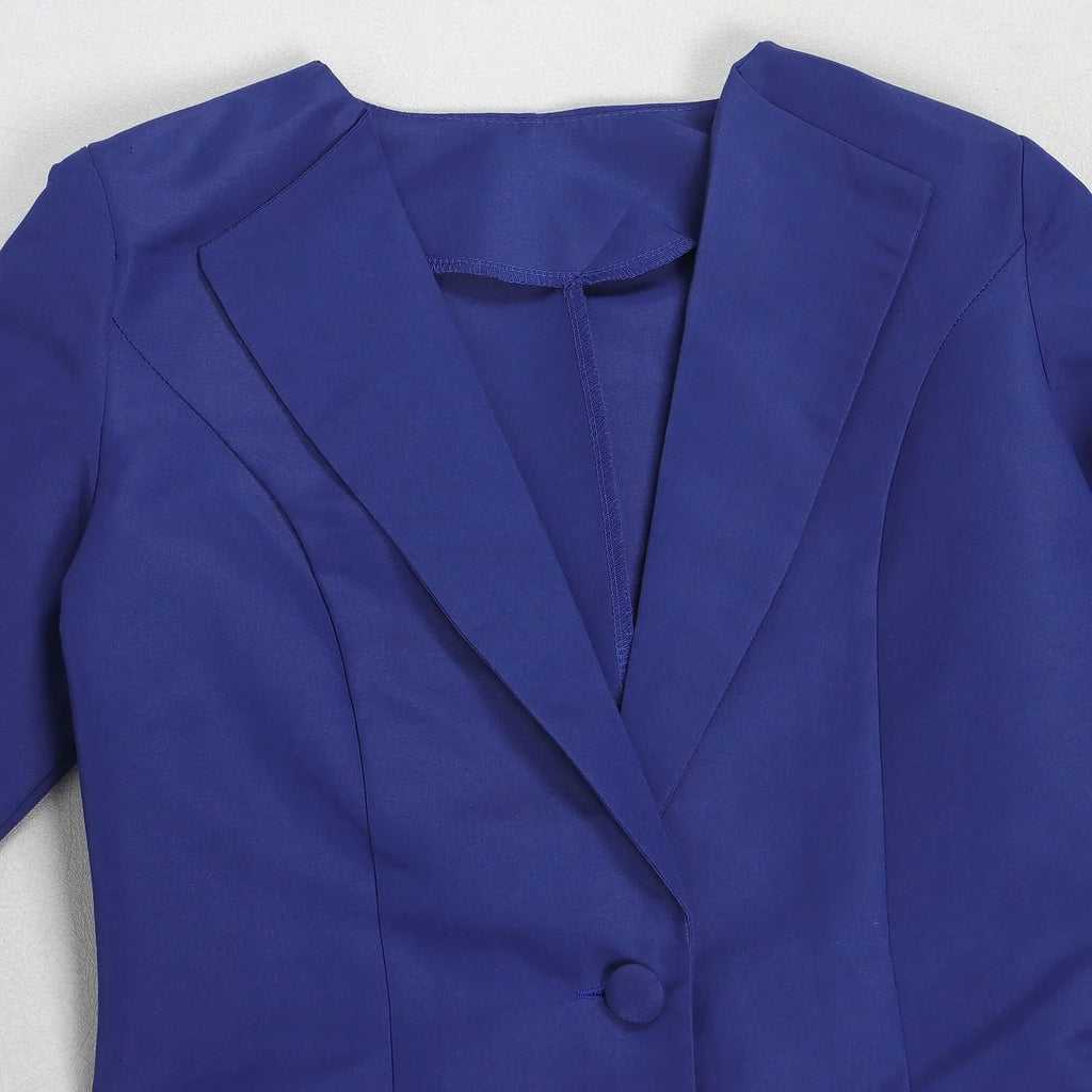 Women's Set Full Sleeve Long Blazer Coat+ Long Dress Suit  Winter Streetwear Two 2 Piece Set Africa OL Work Outfits